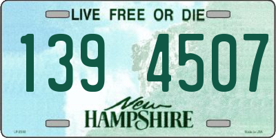 NH license plate 1394507