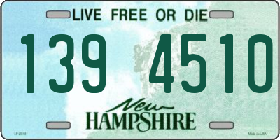NH license plate 1394510