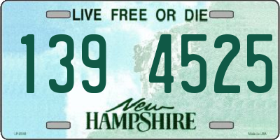 NH license plate 1394525