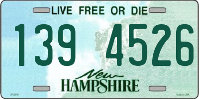 NH license plate 1394526