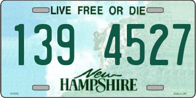 NH license plate 1394527