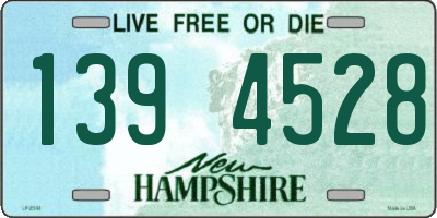 NH license plate 1394528