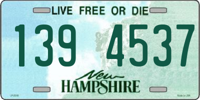 NH license plate 1394537