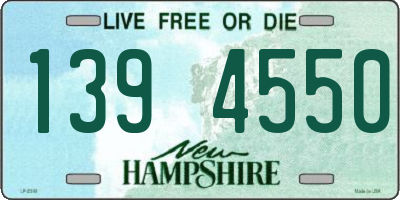 NH license plate 1394550