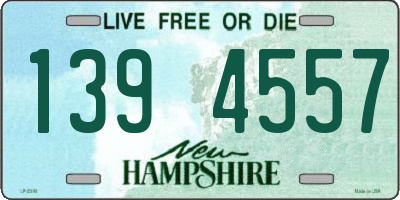 NH license plate 1394557
