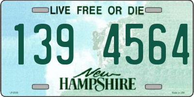 NH license plate 1394564