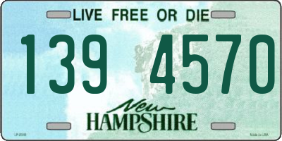 NH license plate 1394570