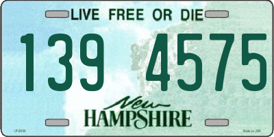 NH license plate 1394575