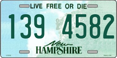 NH license plate 1394582