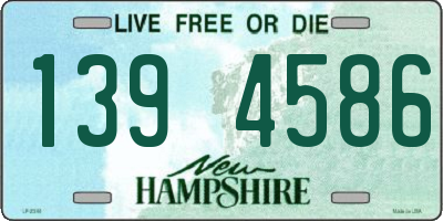 NH license plate 1394586