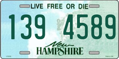 NH license plate 1394589