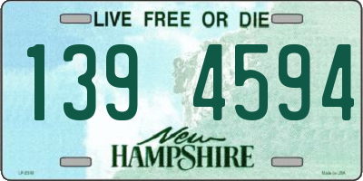 NH license plate 1394594