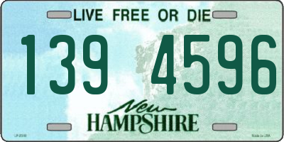 NH license plate 1394596