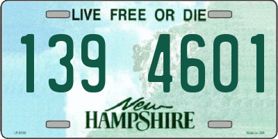 NH license plate 1394601