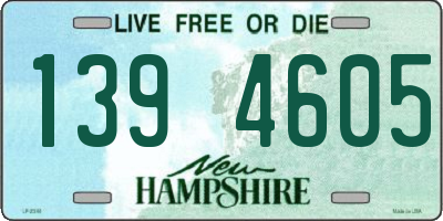 NH license plate 1394605