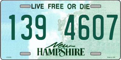 NH license plate 1394607