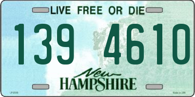 NH license plate 1394610
