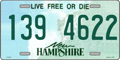 NH license plate 1394622
