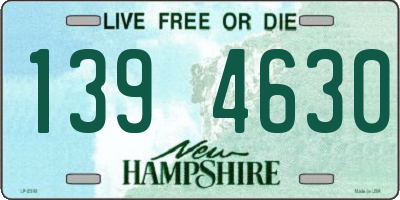 NH license plate 1394630