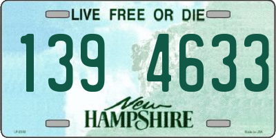 NH license plate 1394633