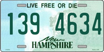 NH license plate 1394634
