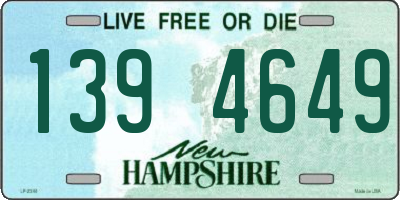 NH license plate 1394649