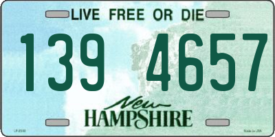 NH license plate 1394657