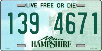 NH license plate 1394671