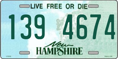 NH license plate 1394674