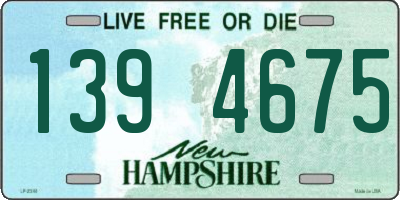 NH license plate 1394675