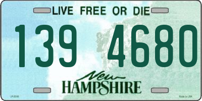 NH license plate 1394680