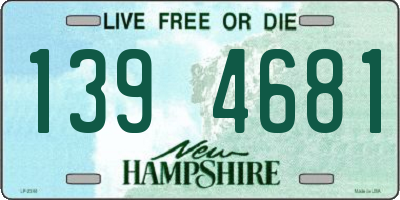 NH license plate 1394681