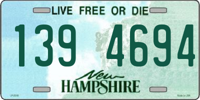 NH license plate 1394694