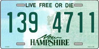 NH license plate 1394711