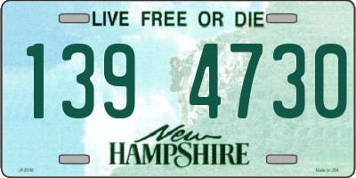 NH license plate 1394730