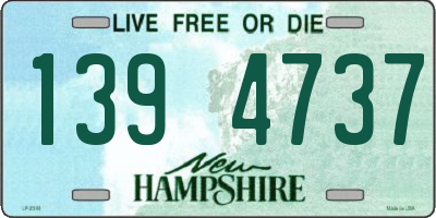 NH license plate 1394737