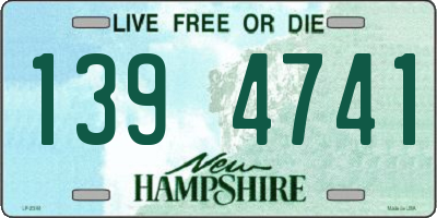 NH license plate 1394741