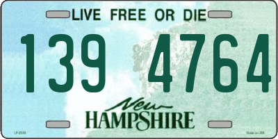 NH license plate 1394764