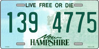 NH license plate 1394775