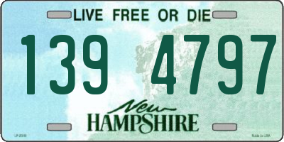 NH license plate 1394797