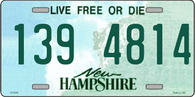 NH license plate 1394814
