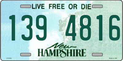 NH license plate 1394816
