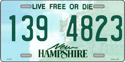 NH license plate 1394823