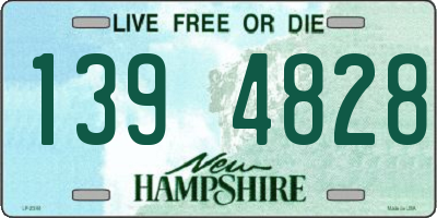 NH license plate 1394828