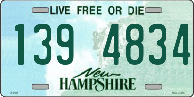 NH license plate 1394834