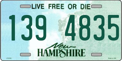 NH license plate 1394835