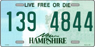 NH license plate 1394844