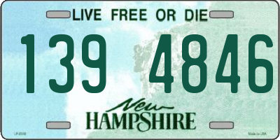 NH license plate 1394846