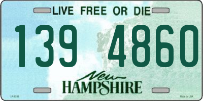 NH license plate 1394860