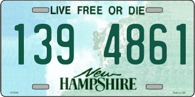 NH license plate 1394861